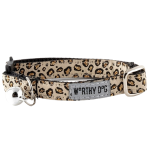 The Worthy Dog Cheetah Tan Cat Collar For Cheap