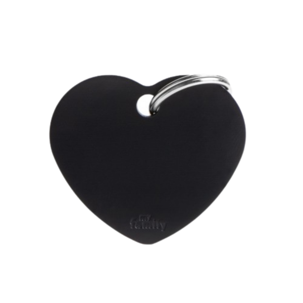 MyFamily Basic Collection Heart Tag Aluminum Black Sale