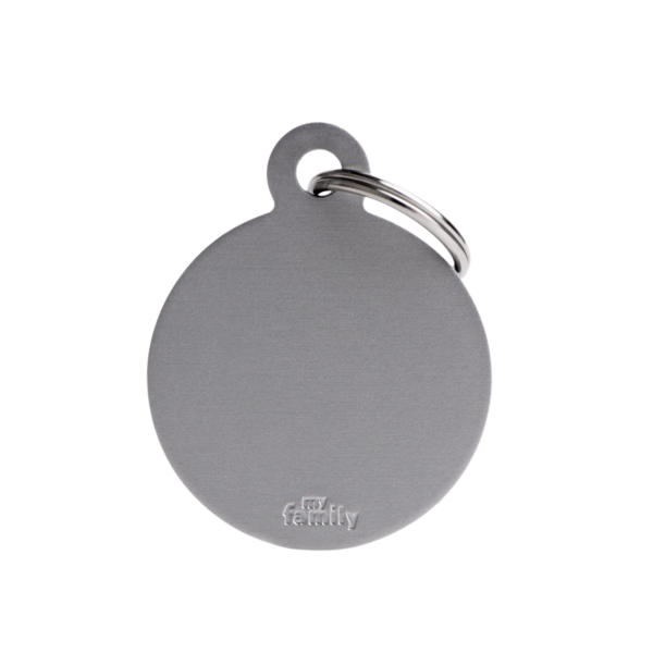 MyFamily Basic Collection Round Tag Aluminum Grey Cheap