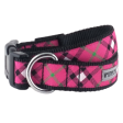 The Worthy Dog Bias Plaid Hot PInk Dog Collar Sale