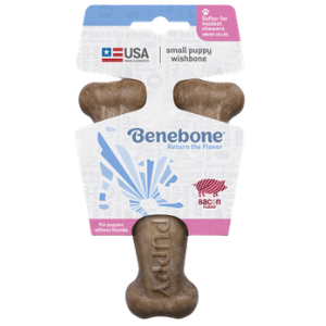 Benebone Puppy Wishbone Bacon Flavor Puppy Chew Small on Sale