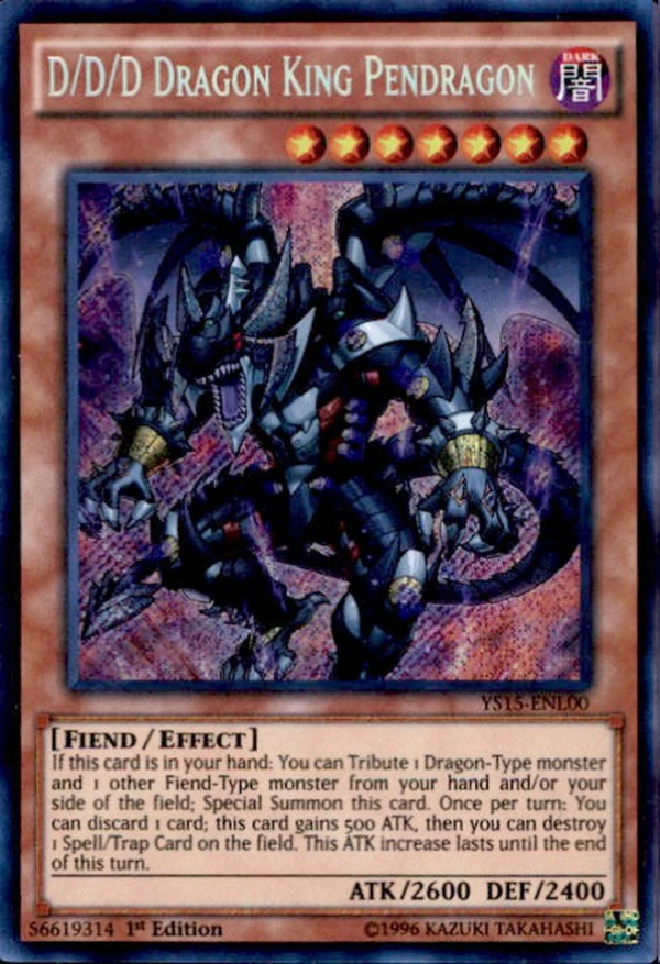 D D D Dragon King Pendragon [YS15-ENL00] Secret Rare For Cheap