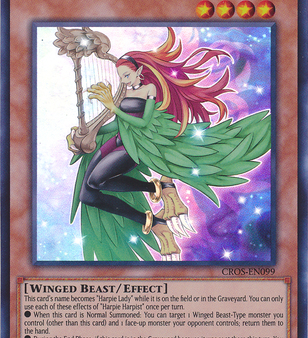 Harpie Harpist [CROS-EN099] Super Rare For Discount