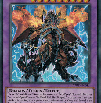 Archfiend Black Skull Dragon [CORE-EN048] Ultra Rare Fashion