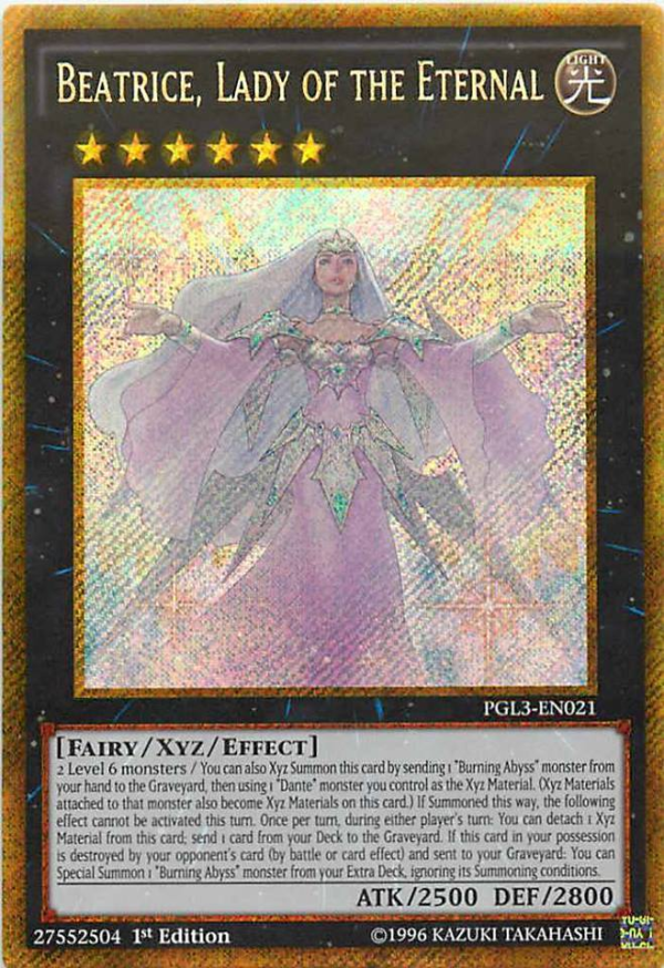 Beatrice, Lady of the Eternal [PGL3-EN021] Gold Secret Rare Online