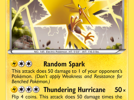 Zapdos (46 113) (Theme Deck Exclusive) [Black & White: Legendary Treasures] For Discount