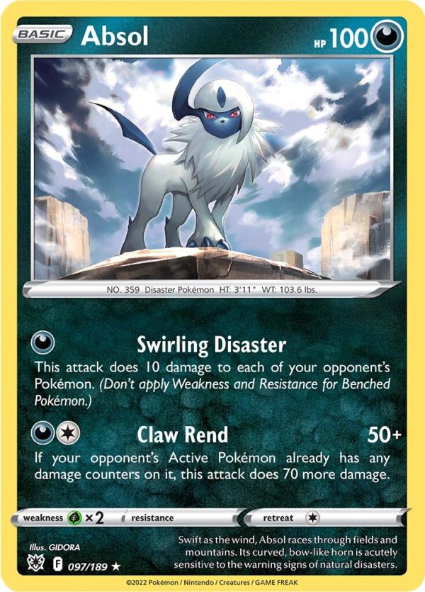 Absol (097 189) (Theme Deck Exclusive) [Sword & Shield: Astral Radiance] Discount