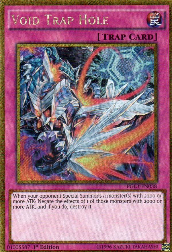 Void Trap Hole [PGL3-EN038] Gold Secret Rare Cheap