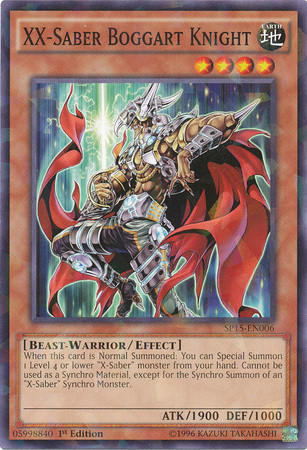 XX-Saber Boggart Knight [SP15-EN006] Shatterfoil Rare on Sale